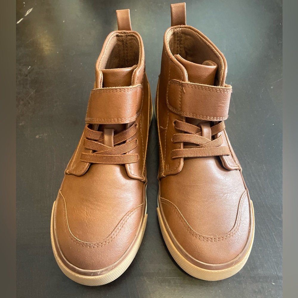 Wonder Nation Tan Kids Boots with Strap